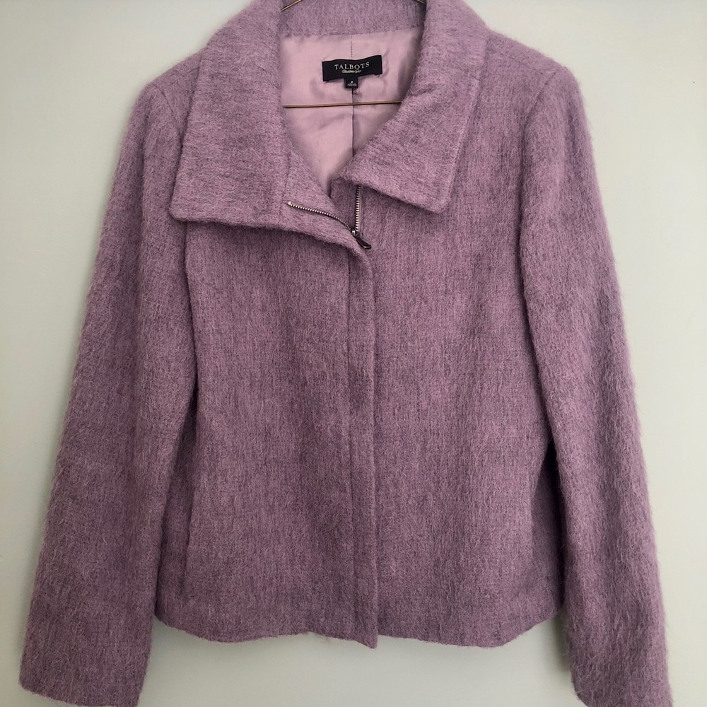 Talbots mohair/alpaca//wool/nylon blend jacket